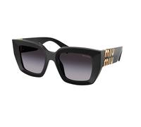 Miu Miu MU B05S 16K90A Woman Sunglasses Acetate Black Grey Squared Normal Shaded