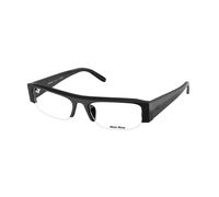 Miu Miu MU B07S 16K08N Woman Sunglasses Acetate Black Transparent Squared Anti-blue light
