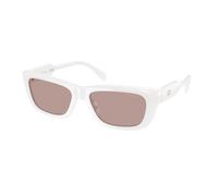 Miu Miu MU B12S 20M20I Woman Sunglasses Acetate White Brown Squared Normal
