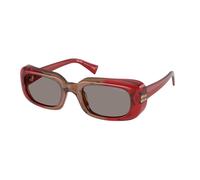 Miu Miu MU B13S 23M80Q Woman Sunglasses Acetate Red Grey Squared Normal