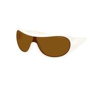 Miu Miu MU B14SU 17K20V Woman Sunglasses Injected White Bronze Geometric Normal
