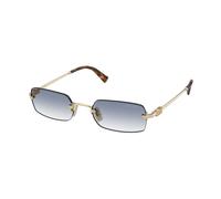 Miu Miu MU B50S ZVN80O Woman Sunglasses Metal Gold Blue Squared Normal Shaded
