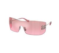 Miu Miu MU B53S 1BC70Y Woman Sunglasses Metal Silver Pink Squared Normal Nuanced