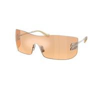 Miu Miu MU B53S 1BC80Y Woman Sunglasses Metal Silver Orange Squared Mirror Nuanced