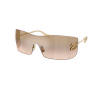 Miu Miu MU B53S 5AK20P Woman Sunglasses Metal Gold Brown Squared Mirror
