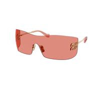 Miu Miu MU B53S 5AK20Y Woman Sunglasses Metal Gold Red Squared Normal