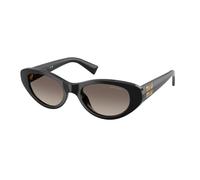 Miu Miu MU C03SU 1AB30S Woman Sunglasses Acetate Black Grey Cat Eye Normal Nuanced
