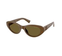 Miu Miu MU C03SU 23R09Z Woman Sunglasses Acetate Green Brown Cat Eye Normal