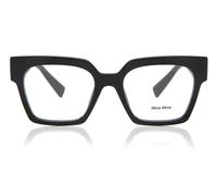Miu Miu MU 04UV 1AB1O1 Woman Optical frames Acetate Black Squared Normal