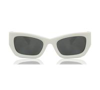 Miu Miu Woman Miu Miu MU 09WS 1425S0 Sunglasses Acetate White Grey Squared Normal