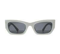 Miu Miu Woman MU 09WS 1425S0 Sunglasses Acetate White Grey Squared Normal