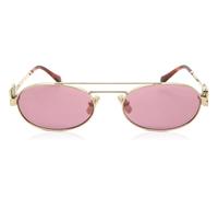 Miu Miu MU 54ZS ZVN50D Woman Occhiali da sole Metal Gold Pink Round Normal