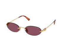 Miu Miu MUA54S 5AK20Y Womenâs Sunglasses Gold Size 51