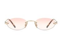 Miu Miu Woman Miu Miu MU A54S ZVN70O Sunglasses Metal Gold Pink Round Normal Shaded