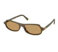 Miu Miu MU B10SU 25L10Y Woman Sunglasses Acetate Green Brown Geometric Normal