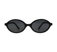 Miu Miu Oval Black Dark Grey Mu04Zs Black One Size