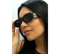 Miu Miu Woman Sunglass MU 11WS - Frame color: Black, Lens color: Dark Grey