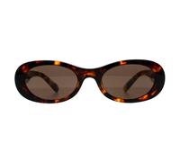 Miu Miu Oval Havana Dark Brown Mu06Zs Brown One Size