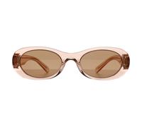 Miu Miu Oval Noisette Transparent Pink Brown Mu06Zs Pink One Size