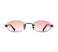 Miu Miu Woman Miu Miu MU A54S ZVN70O Sunglasses Metal Gold Pink Round Normal Shaded