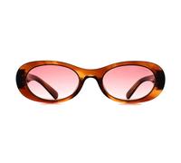 Miu Miu MU 06ZS 26E50U Woman Sunglasses Acetate Brown Pink Round Normal Shaded