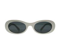 Miu Miu Oval White Ivory Dark Grey Mu06Zs White One Size