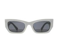 Miu Miu Woman Miu Miu MU 09WS 1425S0 Sunglasses Acetate White Grey Squared Normal