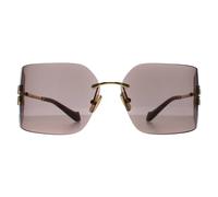 Miu Miu Rimless Gold Light Purple Brown Mu54Ys Gold One Size