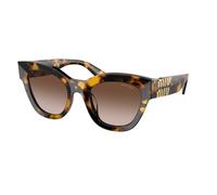 Miu Miu MU 01YS VAU6S1 Woman Sunglasses Acetate Turtle Brown Squared Normal Shaded