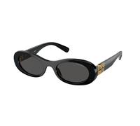 Miu Miu Woman Miu Miu MU 06ZS 1AB5S0 Sunglasses Acetate Black Grey Round Normal