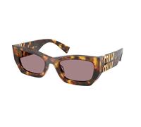Miu Miu MU 09WS 14L20I Woman Sunglasses Acetate Turtle Brown Squared Normal