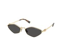 Miu Miu Woman Miu Miu MU 56ZS ZVN5S0 Sunglasses Metal Gold Grey Geometric Normal