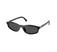 Miu Miu Woman MU A06S 16K08Z Sunglasses Acetate Black Grey Geometric Normal