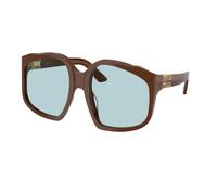 Miu Miu Woman Sunglass MU A07S - Frame color: Chocolate, Lens color: Light Blue