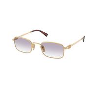 Miu Miu Woman Miu Miu MU A53S 5AK04O Sunglasses Metal Gold Grigio Squared Normal Shaded