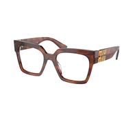 Miu Miu MU04UV 11Q1O1 Women's Eyeglasses Brown Size 52 (Frame Only) - Blue Light Block Available