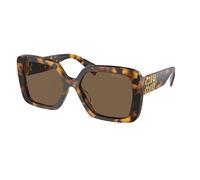 Miu Miu Woman MU 10YS VAU06B Sunglasses Acetate Turtle Brown Geometric Normal