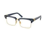 Miu Miu MU11XV 08Q1O1 Women's Eyeglasses Blue Size 54 (Frame Only) - Blue Light Block Available