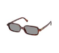 Miu Miu Woman MU 11ZS 21C40O Sunglasses Acetate Havana Grey Squared Normal