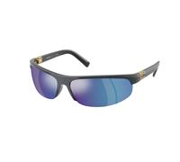 Miu Miu Woman MU A02S 19Y10K Sunglasses Injected Grey Green Round Mirrored