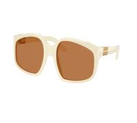 Miu Miu Woman MU A07S 21D90Q Sunglasses Acetate White Brown Geometric Normal