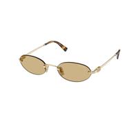 Miu Miu Woman MU A54S ZVN10R Sunglasses Metal Gold Yellow Round Normal