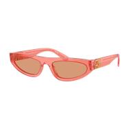 Miu Miu Woman Sunglass MU 07ZS - Frame color: Tulip Transparent, Lens color: Orange
