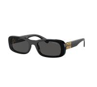 Miu Miu Woman MU 08ZS 1AB5S0 Sunglasses Acetate Black Grey Squared Normal