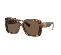 Miu Miu Woman MU 10YS VAU06B Sunglasses Acetate Turtle Brown Geometric Normal