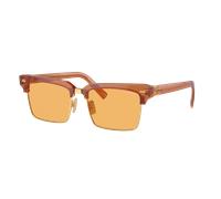 Miu Miu Woman Sunglass MU 10ZS - Frame color: Caramel Transparent, Lens color: Yellow