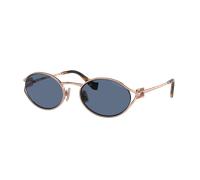 Miu Miu Woman Sunglass MU 52YS - Frame color: Pink Gold, Lens color: Dark Blue