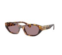 Miu Miu Woman Sunglass MU A03S - Frame color: Honey Havana, Lens color: Light Purple Brown