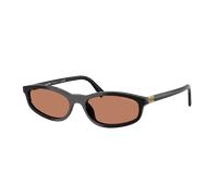 Miu Miu Woman Sunglass MU A06S - Frame color: Black, Lens color: Brown