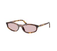 Miu Miu Woman Sunglass MU A06S - Frame color: Honey Havana, Lens color: Pink